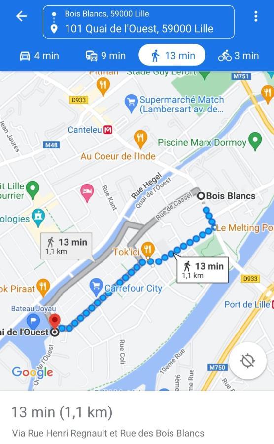 Bateau Peniche Lille - Euratechnologie Apartamento Exterior foto