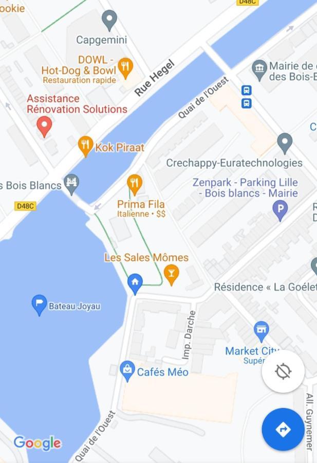 Bateau Peniche Lille - Euratechnologie Apartamento Exterior foto